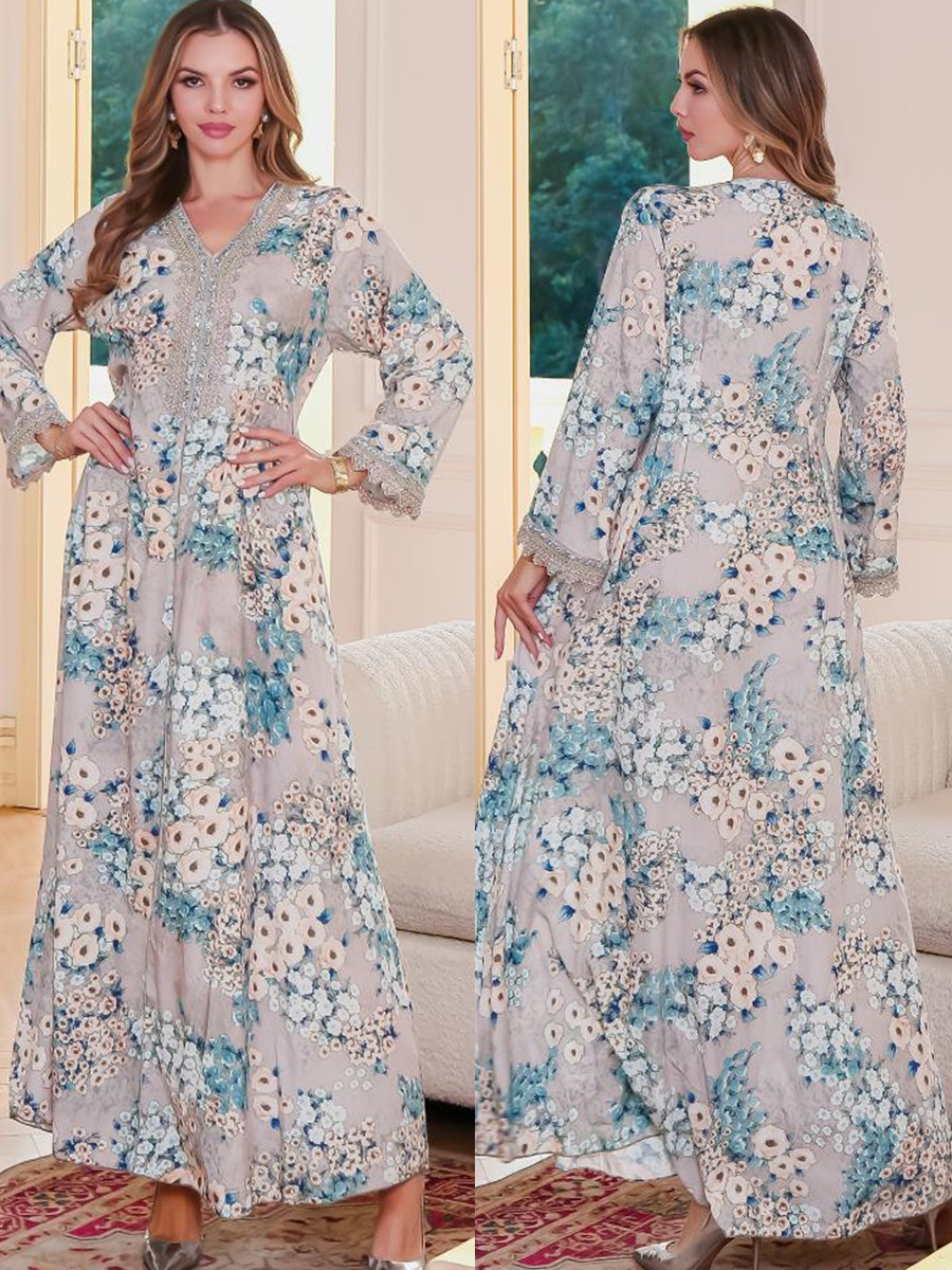 المرأة المسلمة دبي عباية فاخرة - مراجعة Embroidery Kebaya وسعره