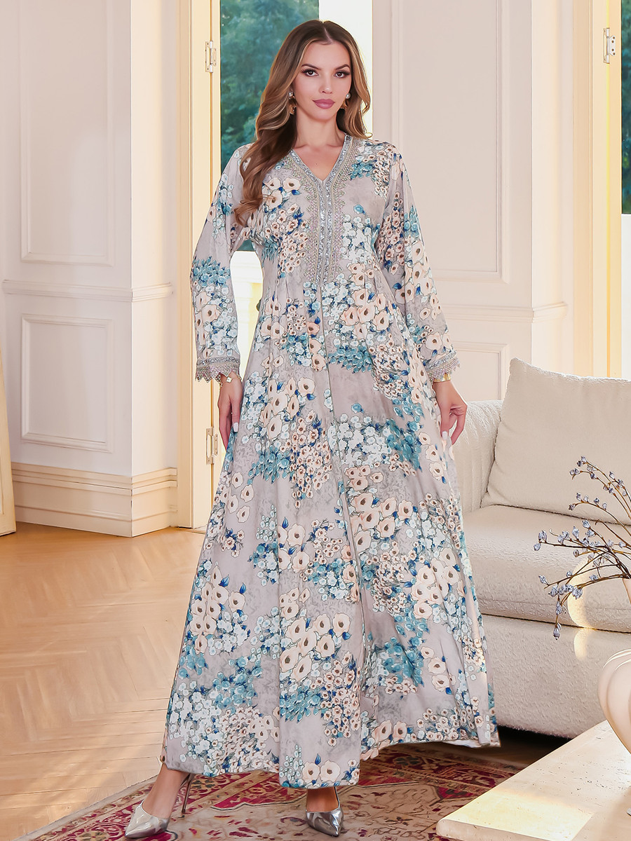 المرأة المسلمة دبي عباية فاخرة - مراجعة Embroidery Kebaya وسعره