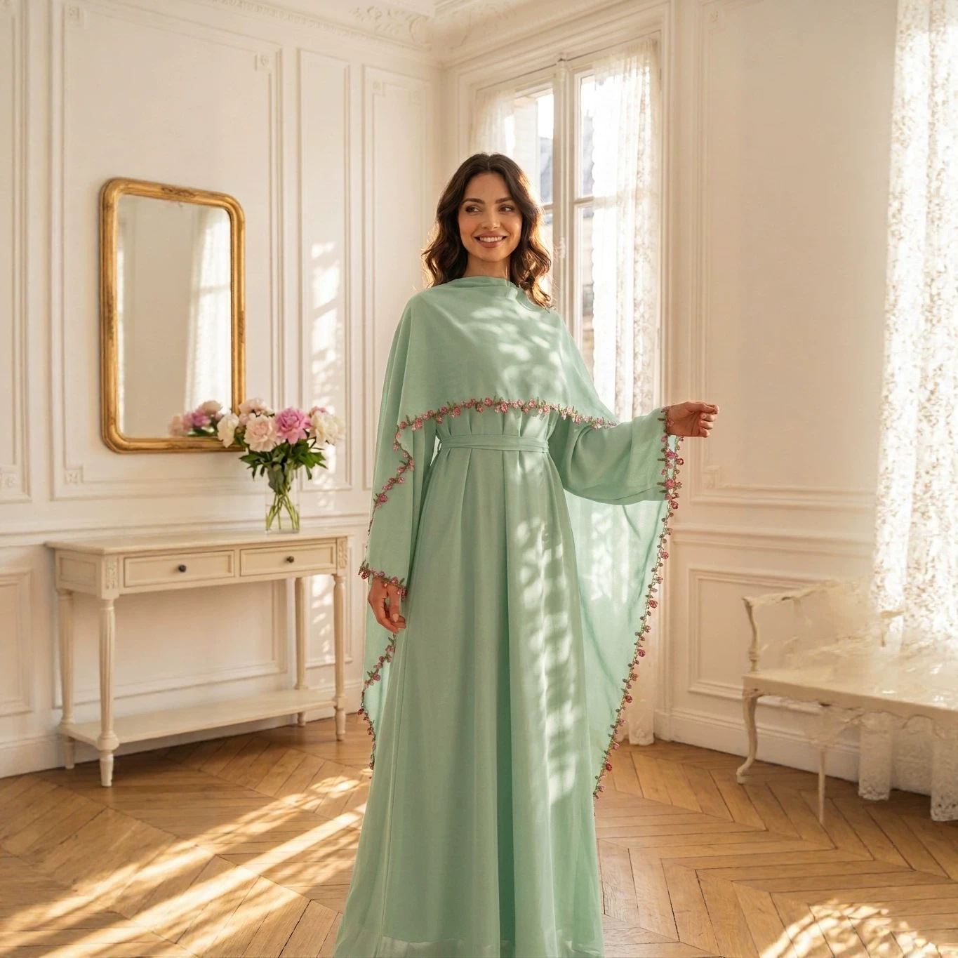عبايات أنيقة مطرزة، فساتين حجا - مراجعة Embroidery Kebaya وسعره