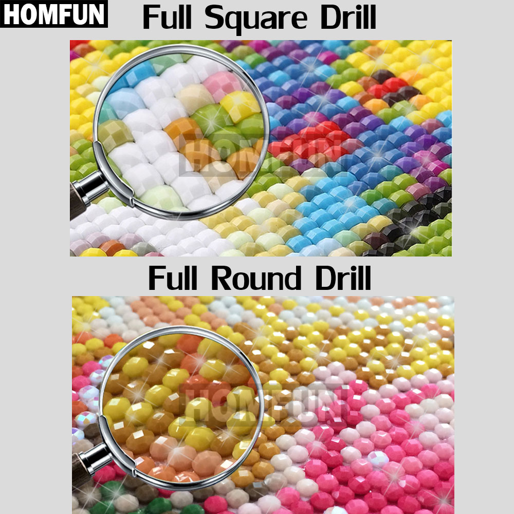 HOMFUN الفن 5D Diy بها بنفسك ا - مراجعة Embroidery Lady Bug وسعره