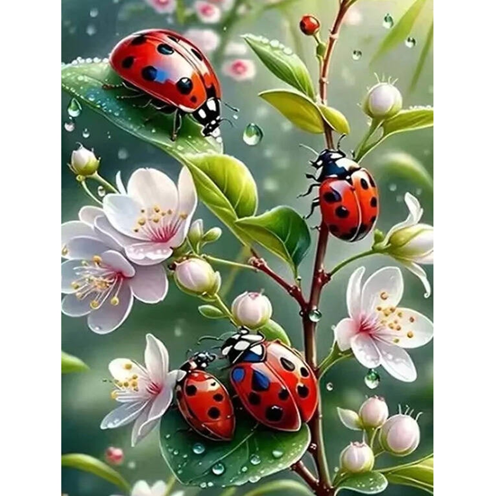 لوحة ماسية ثلاثية الأبعاد بدون - مراجعة Embroidery Lady Bug وسعره