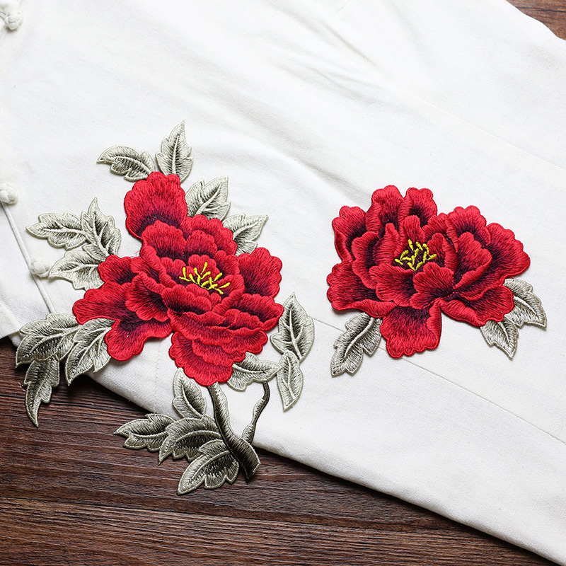 زوج واحد من الرقع المطرزة بالز - مراجعة Embroidery Yellow Dress وسعره
