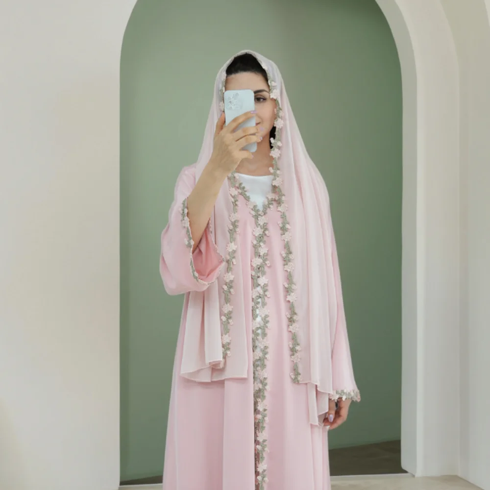 عباية دبي المفتوحة، فستان حجاب - مراجعة Embroidery Kebaya وسعره