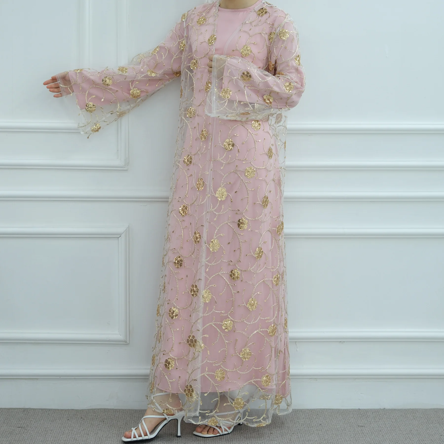 عباءة كيمونو شبكية إسلامية مزي - مراجعة Embroidery Kebaya وسعره