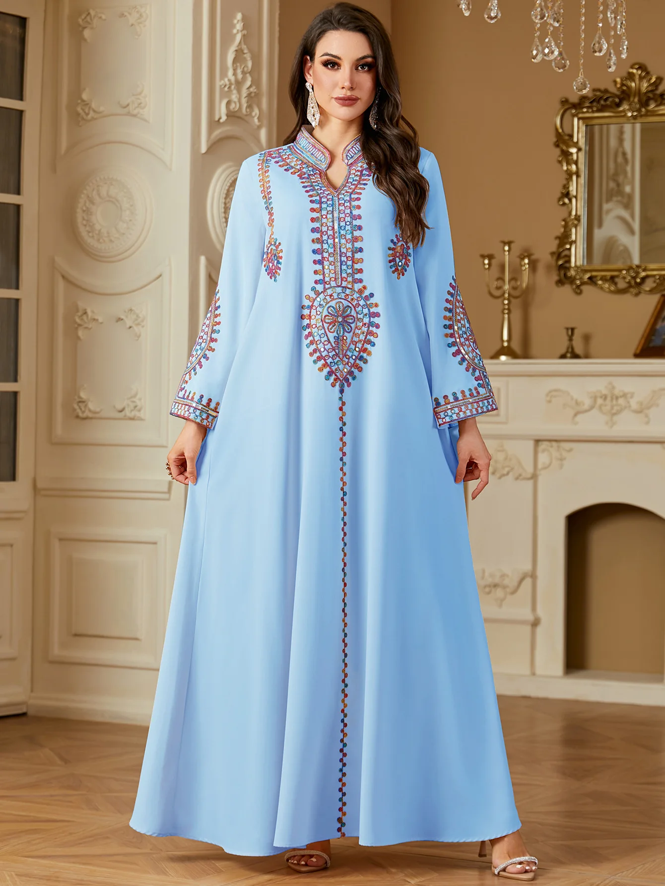 فستان سهرة مطرز للعيد، عباية ن - مراجعة Embroidery Kebaya وسعره